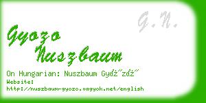 gyozo nuszbaum business card